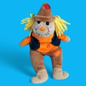 Scarecrow Halloween Beanie Plush Stuffed Toy 8"